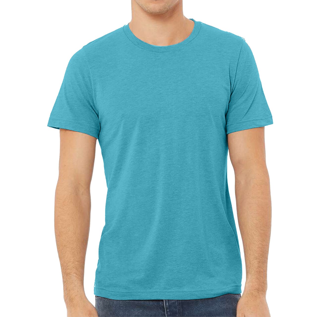 BELLA + CANVAS Adult's Triblend Tee, Crewneck Crafts & Printing Value Shirt